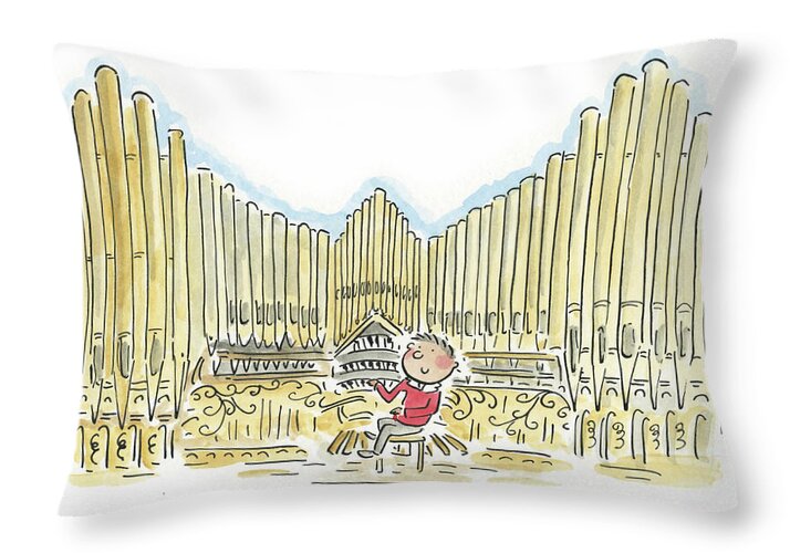 Organist 1 - Throw Pillow