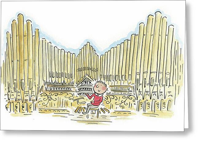 Organist 1 - Greeting Card