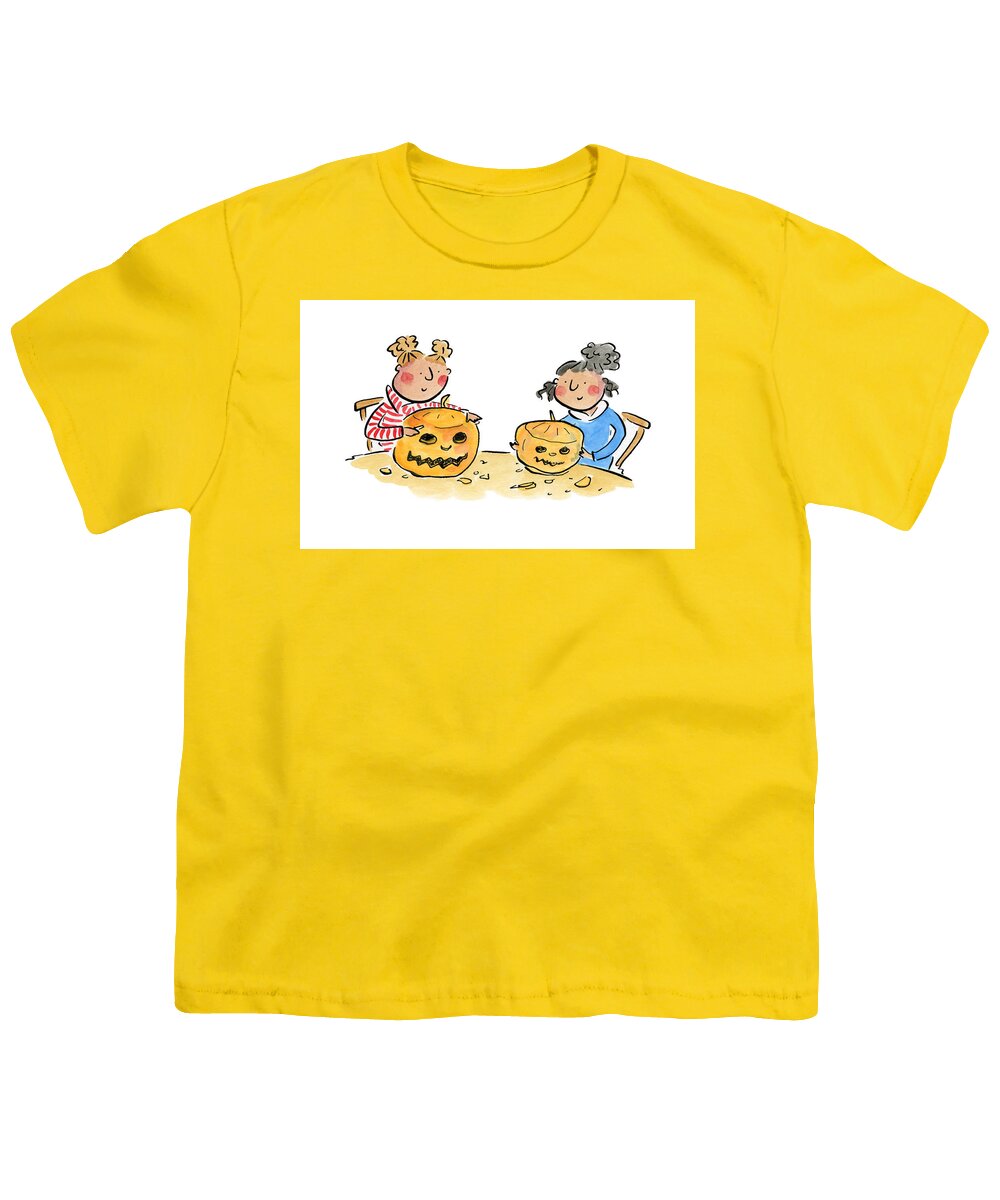 Pumpkin Carving 1 - Youth T-Shirt