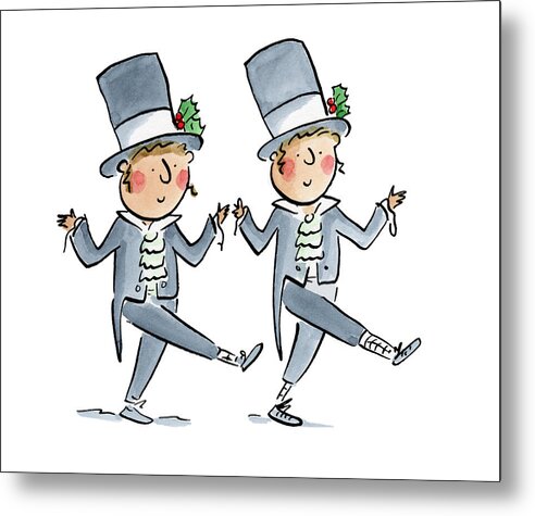 Victorian Christmas 1 - Metal Print