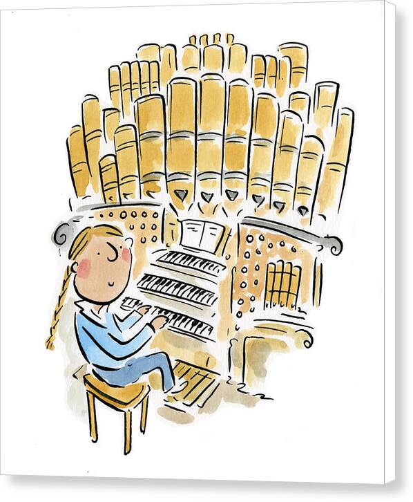 Organist 2 - Canvas Print