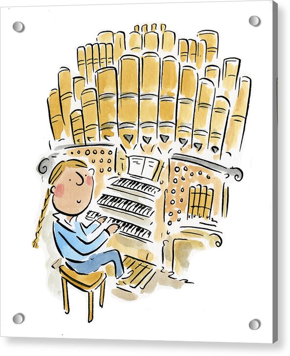 Organist 2 - Acrylic Print