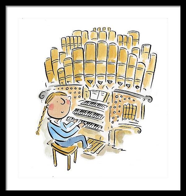 Organist 2 - Framed Print