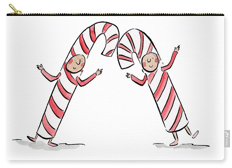 Candy Canes - Zip Pouch