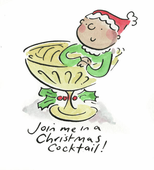 Christmas Cocktail - Art Print