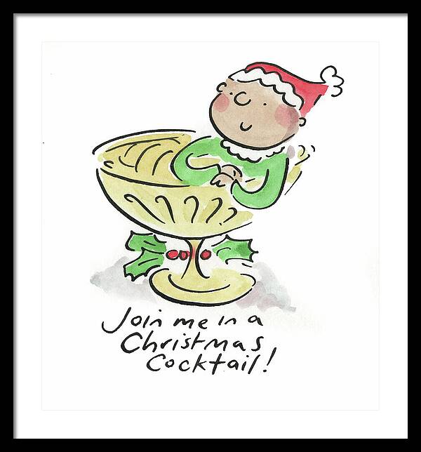 Christmas Cocktail - Framed Print