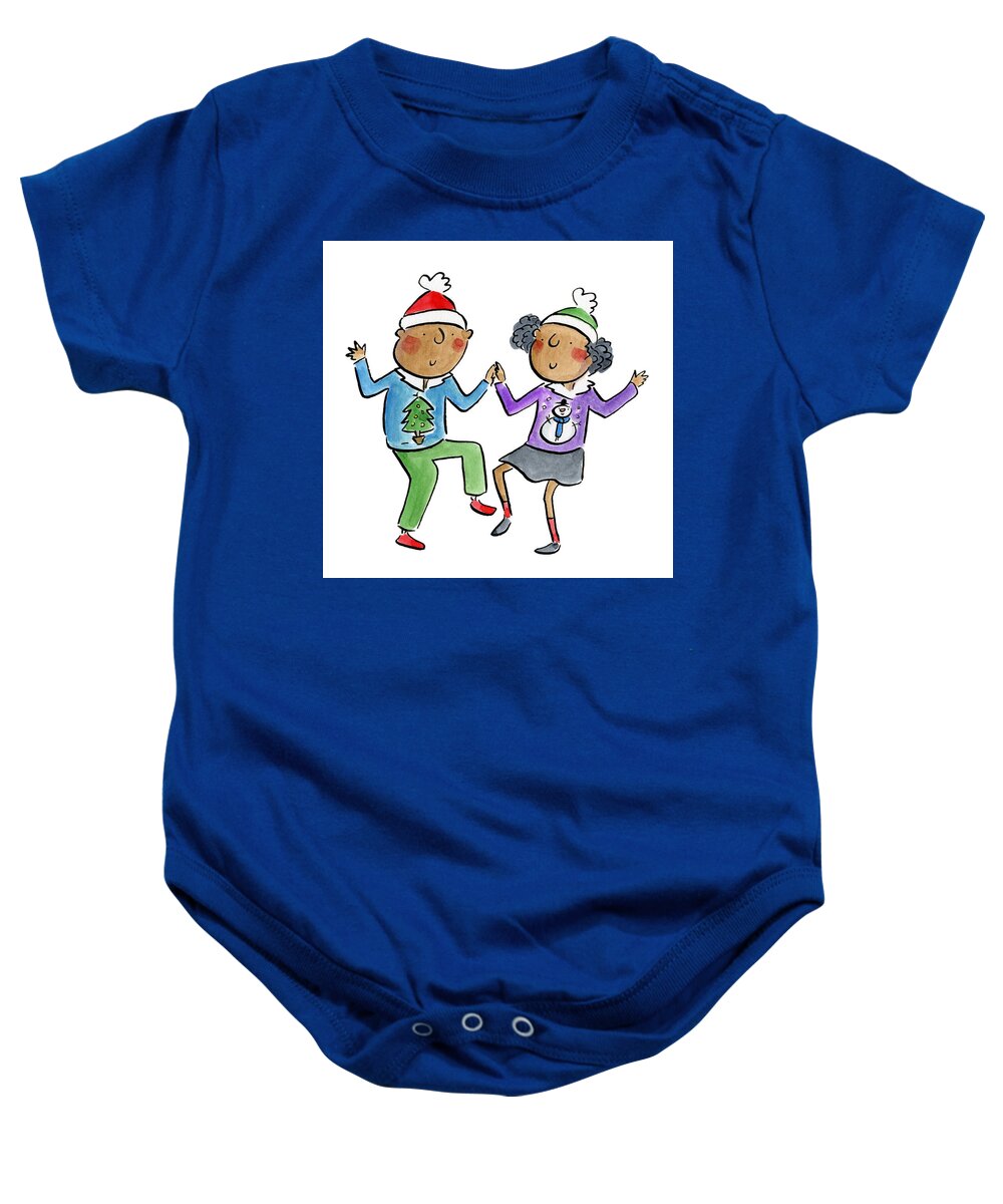 Christmas dancing - Baby Onesie