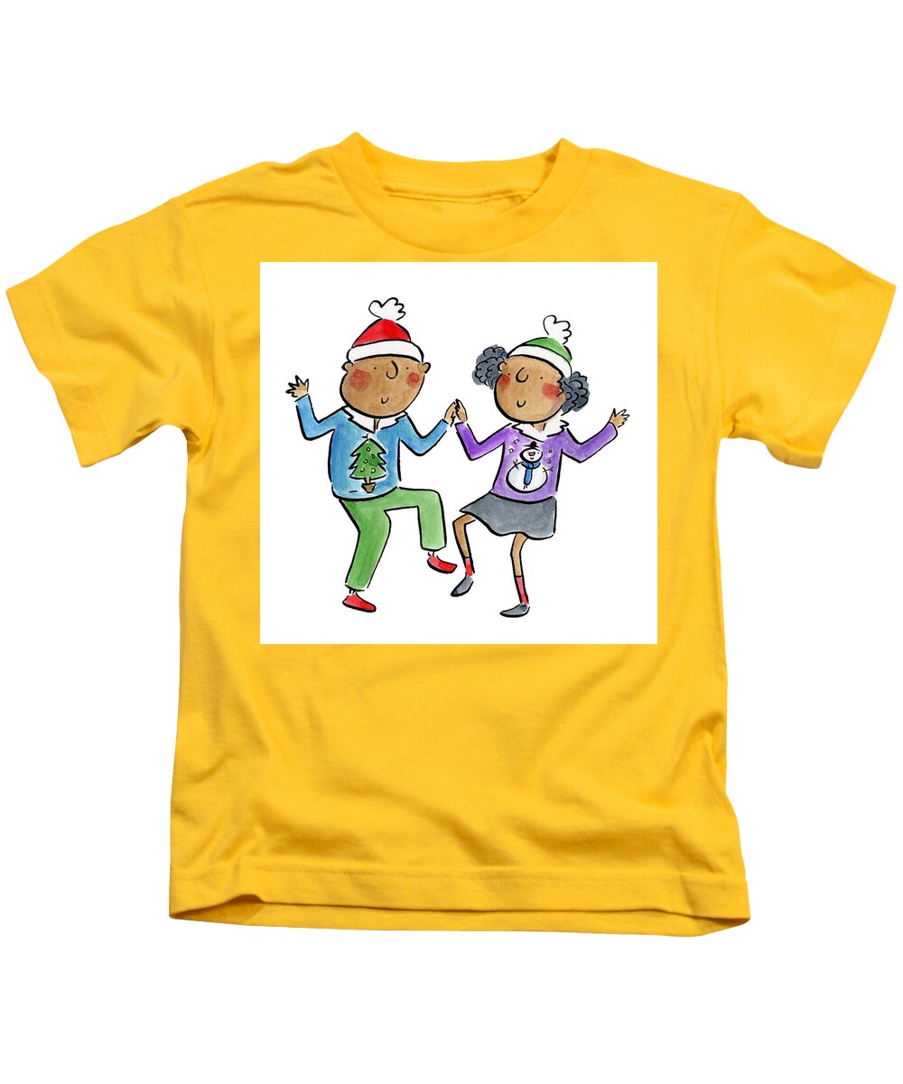 Christmas dancing - Kids T-Shirt