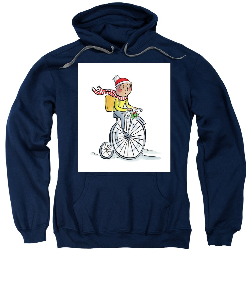 Christmas Penny Farthing - Sweatshirt