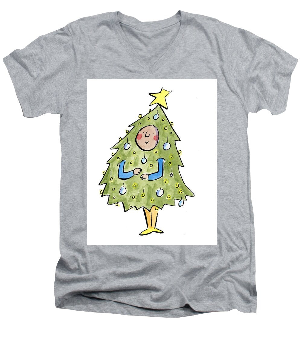 Christmas Tree Outfit - Men's V-Neck T-Shirt