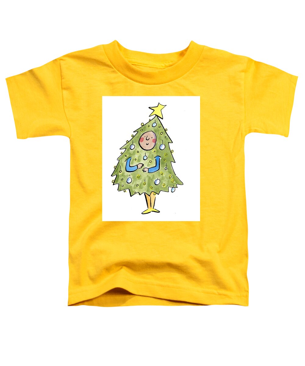 Christmas Tree Outfit - Toddler T-Shirt