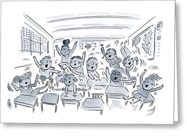 Classroom - Greeting Card