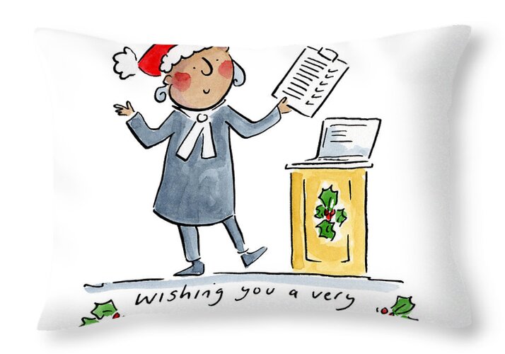 Compliant Christmas - Throw Pillow