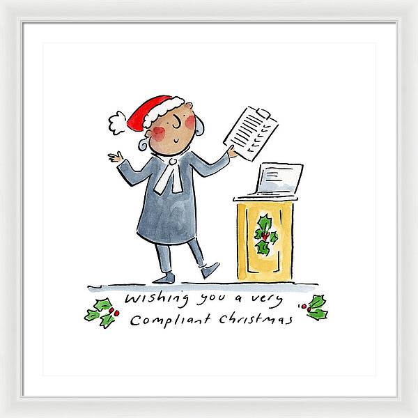 Compliant Christmas - Framed Print