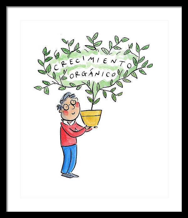 Crecimiento organico - Framed Print