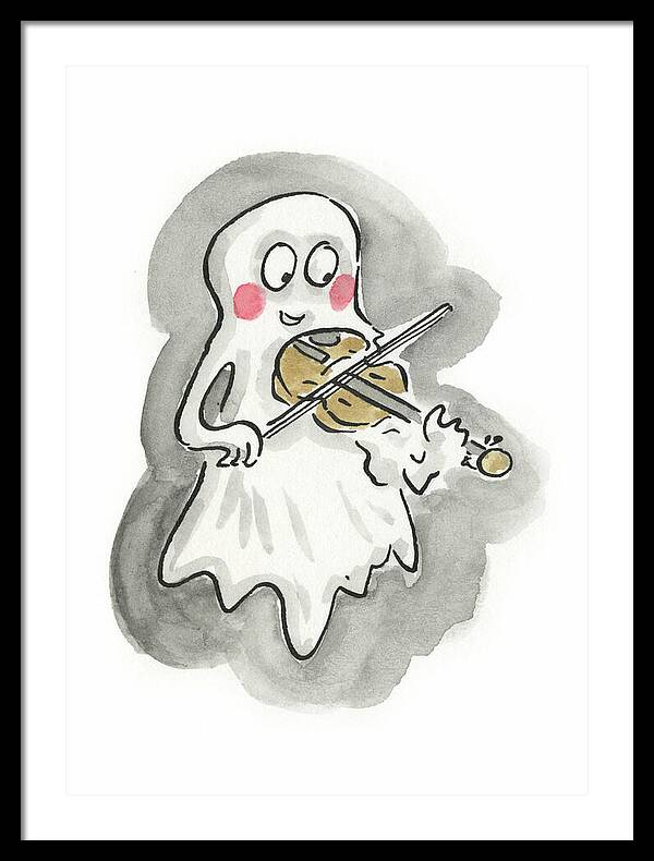 Ghost Violin - Framed Print