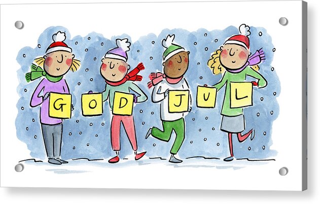 God Jul - Acrylic Print
