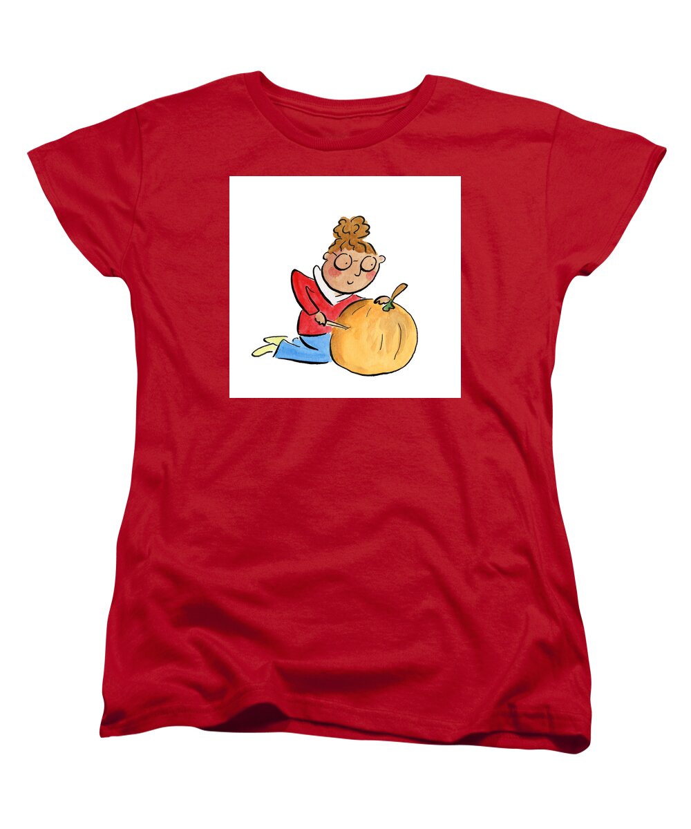 Pumpkin Carving - Women's T-Shirt (Standard Fit)