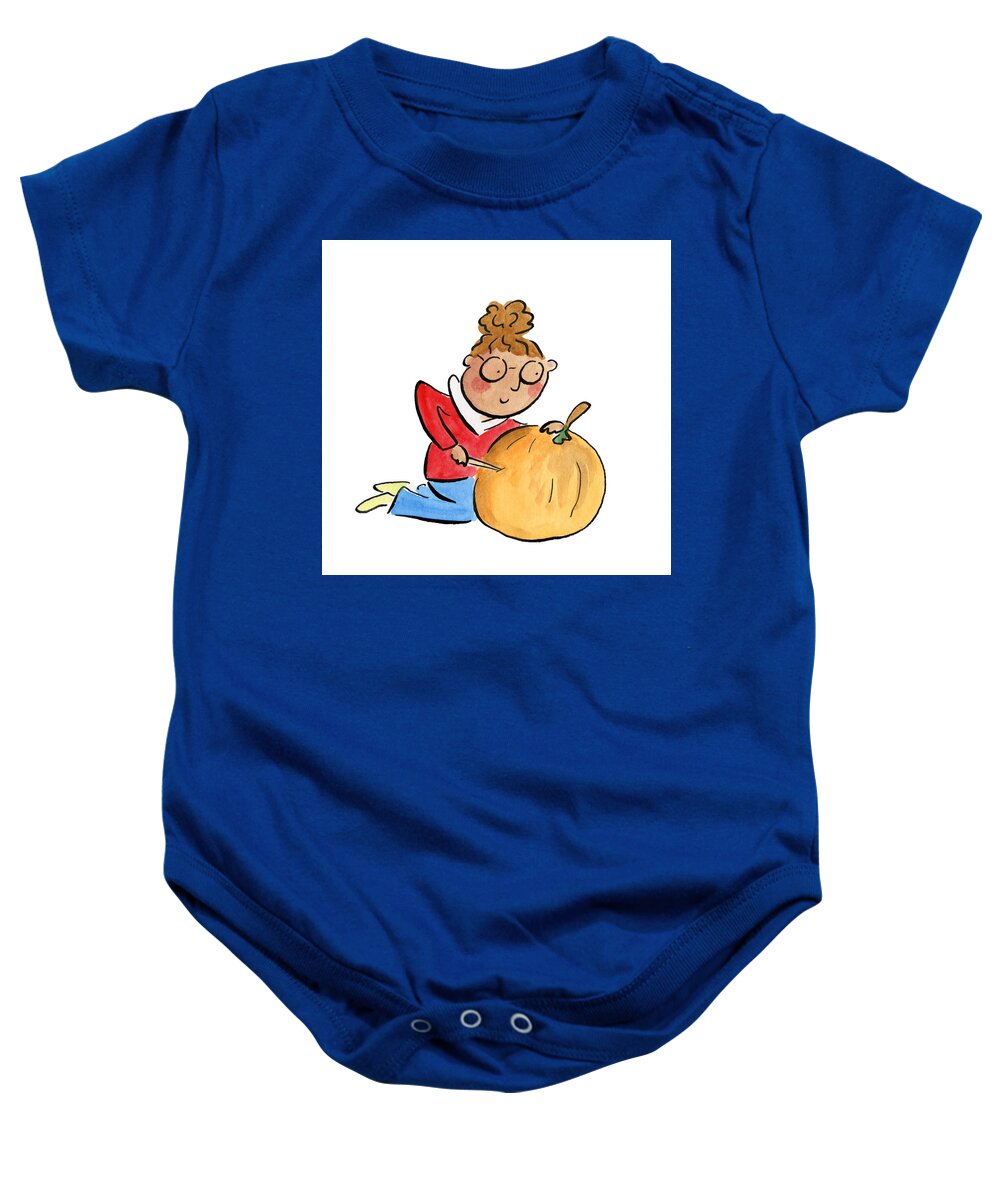 Pumpkin Carving - Baby Onesie