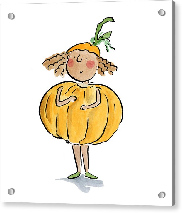 Pumpkin Costume - Acrylic Print