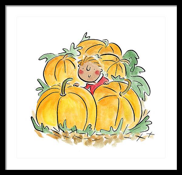 Pumpkin Patch - Framed Print