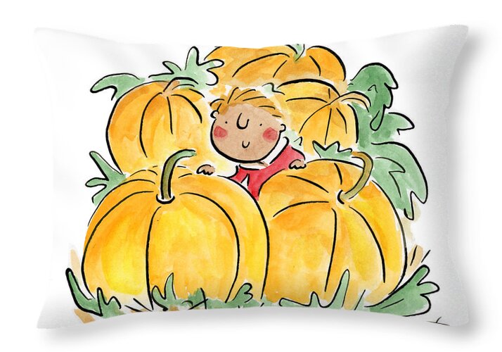 Pumpkin Patch - Throw Pillow