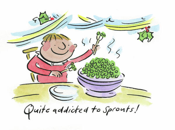 Quite addicted to Sprouts - Art Print