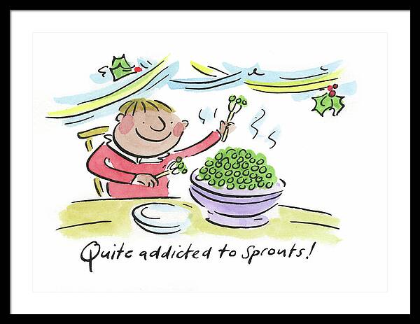 Quite addicted to Sprouts - Framed Print