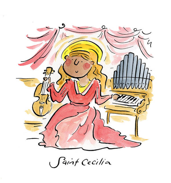 Saint Cecilia - Art Print