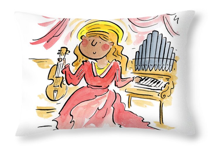 Saint Cecilia - Throw Pillow