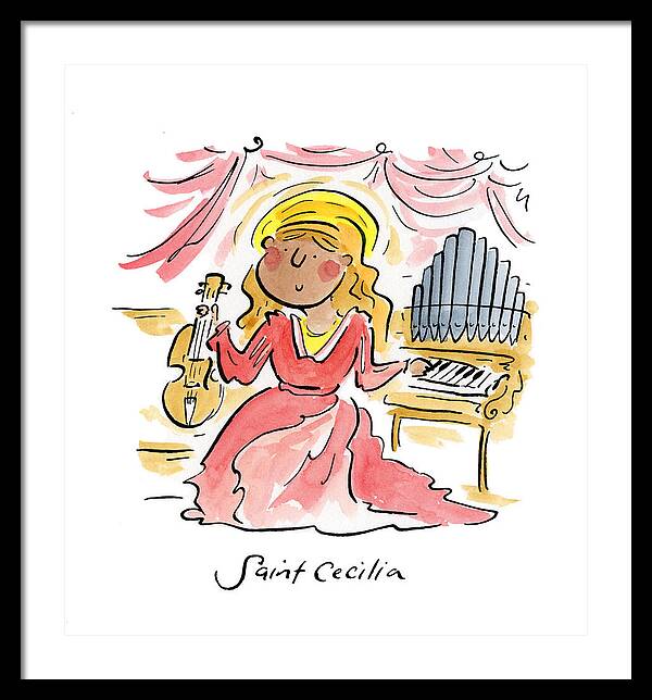 Saint Cecilia - Framed Print