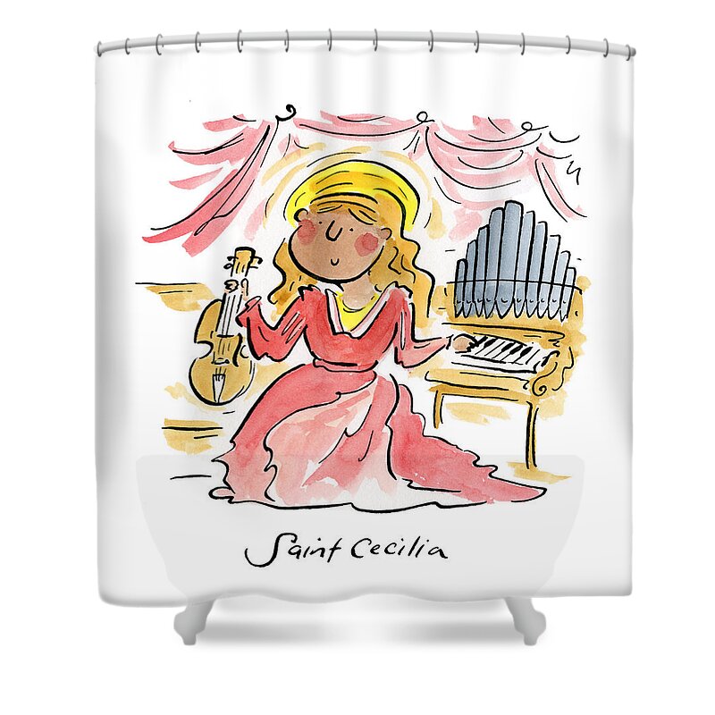Saint Cecilia - Shower Curtain