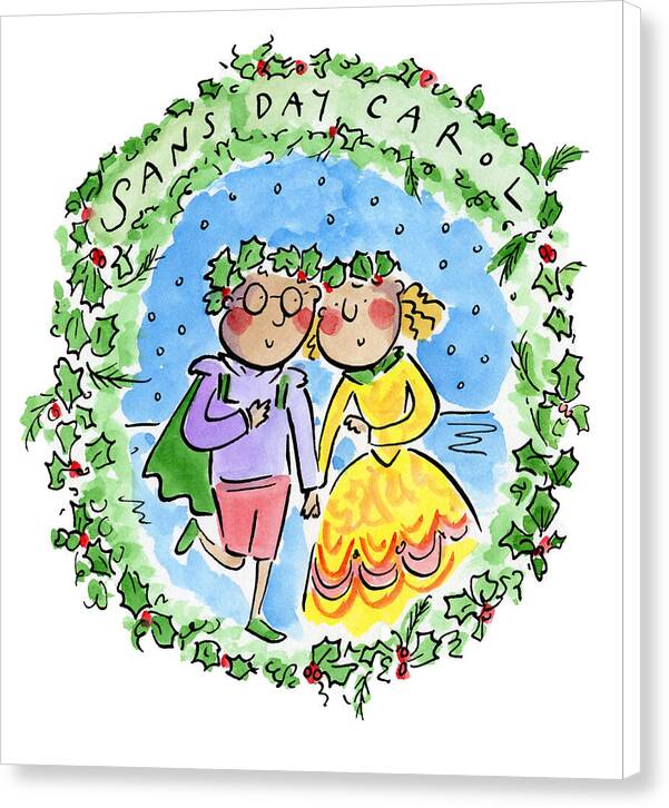 Sans Day Carol - Canvas Print