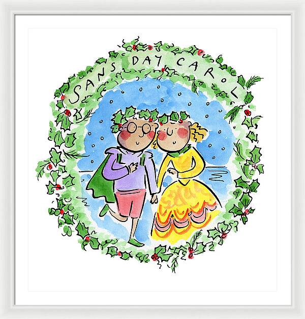 Sans Day Carol - Framed Print