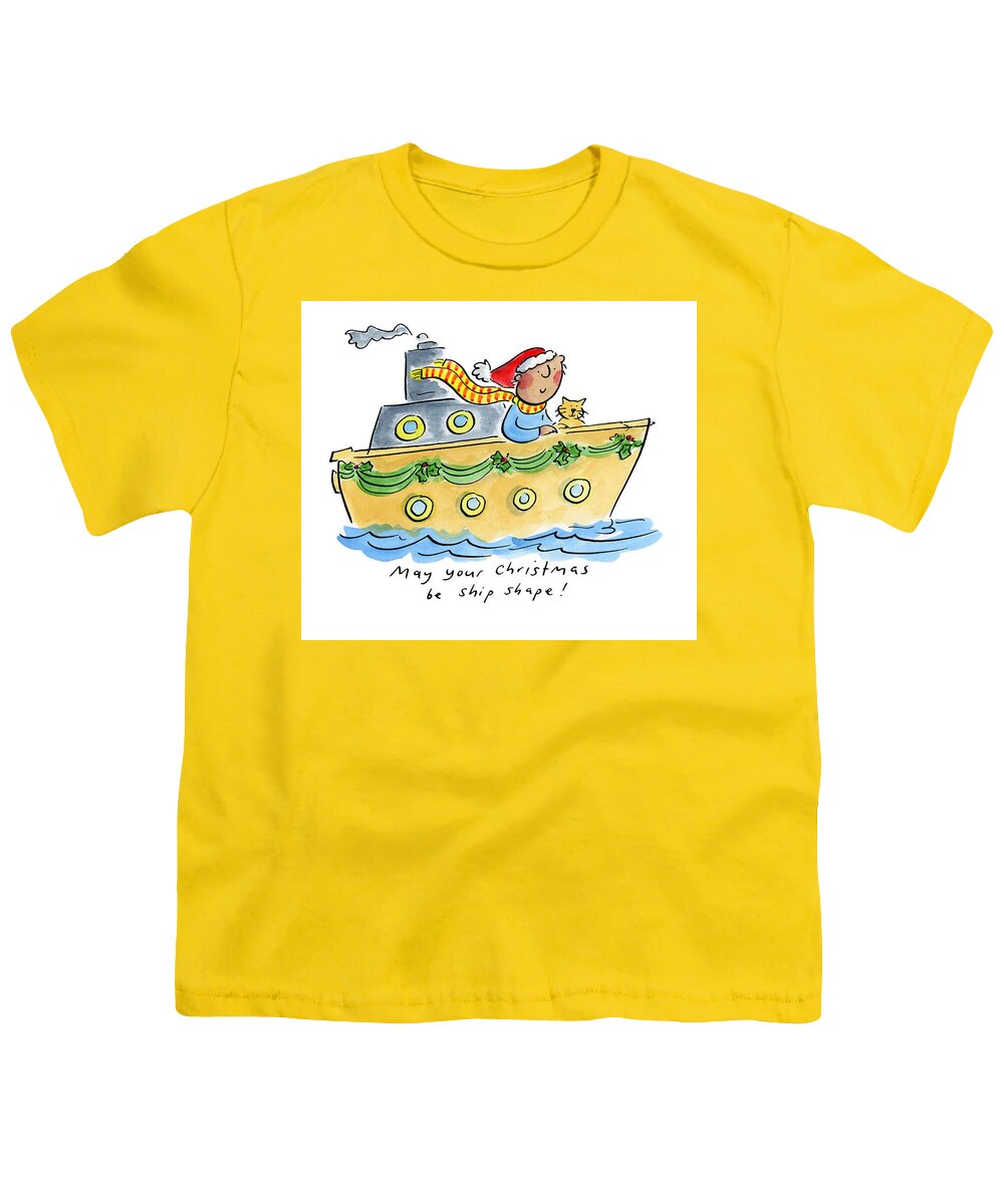 Ship Shape Christmas - Youth T-Shirt