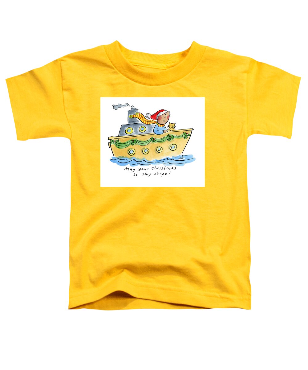 Ship Shape Christmas - Toddler T-Shirt
