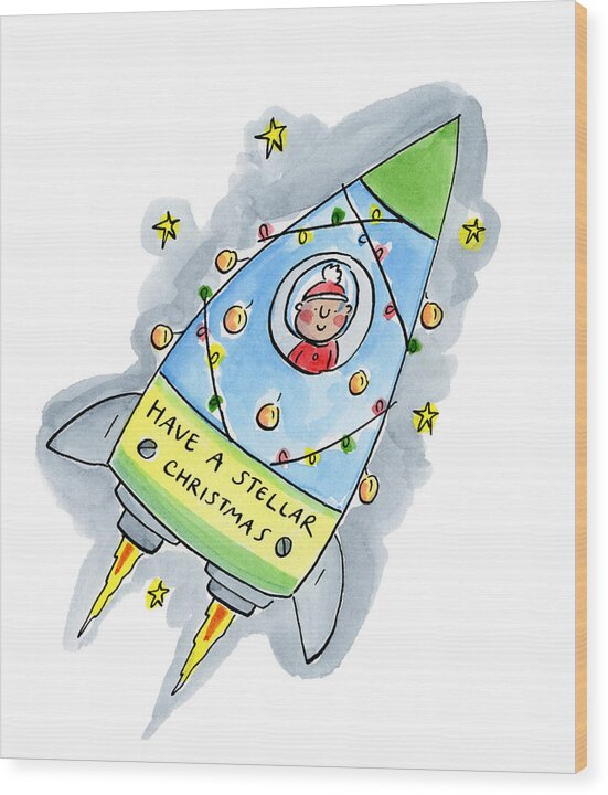 Stella Christmas - Wood Print