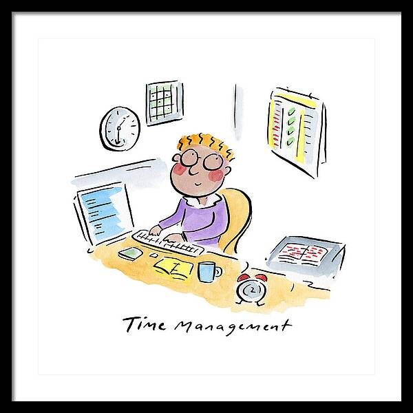 Time Management - Framed Print