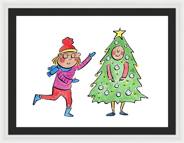 Tree Costume - Framed Print