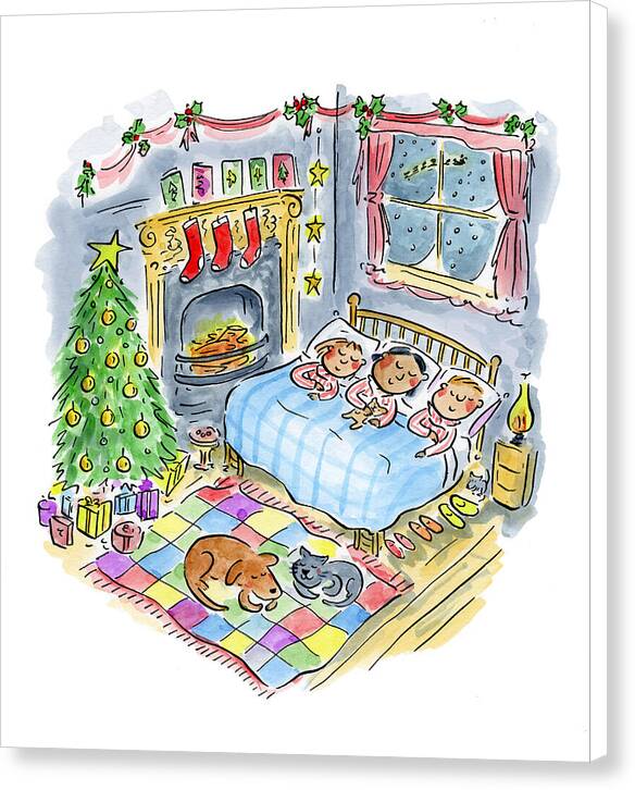 Twas the night before Christmas - Canvas Print