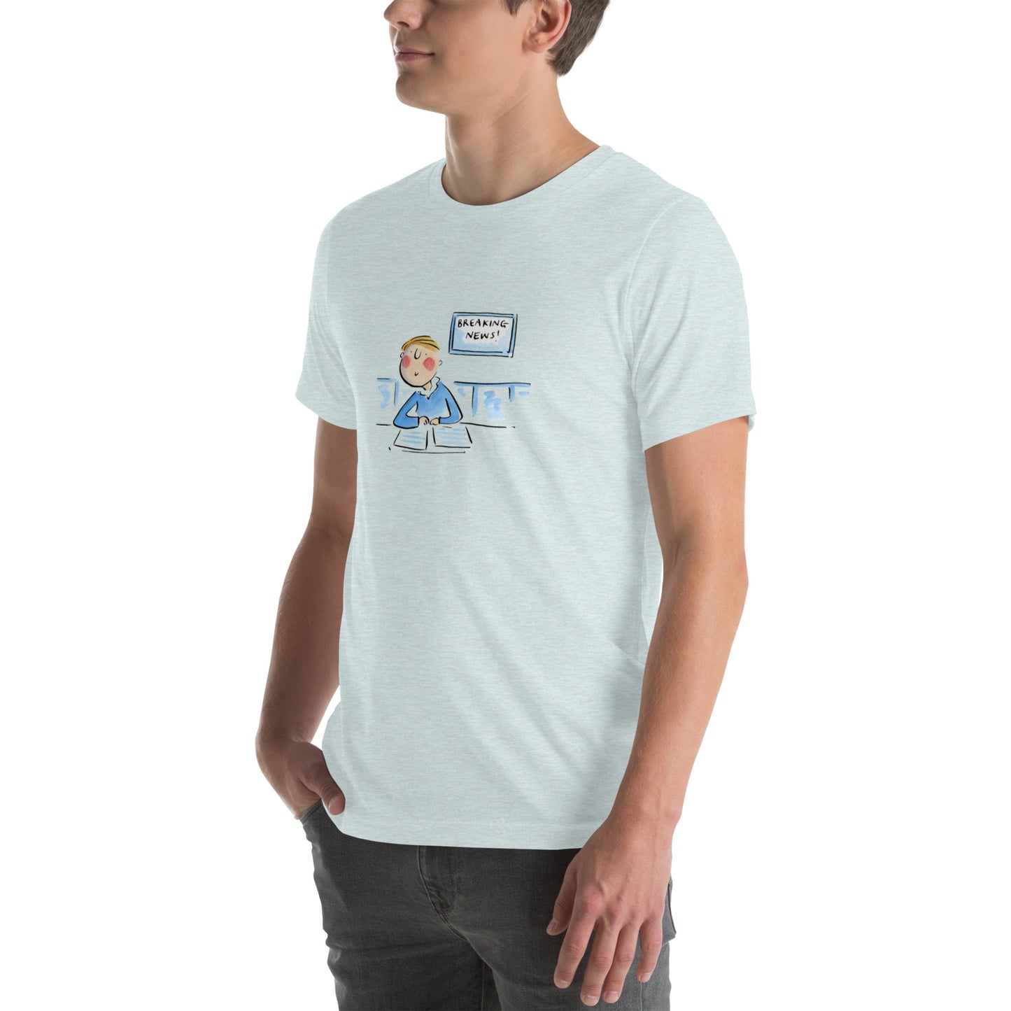 Breaking News Illustration by Rosie Brooks Unisex t-shirt