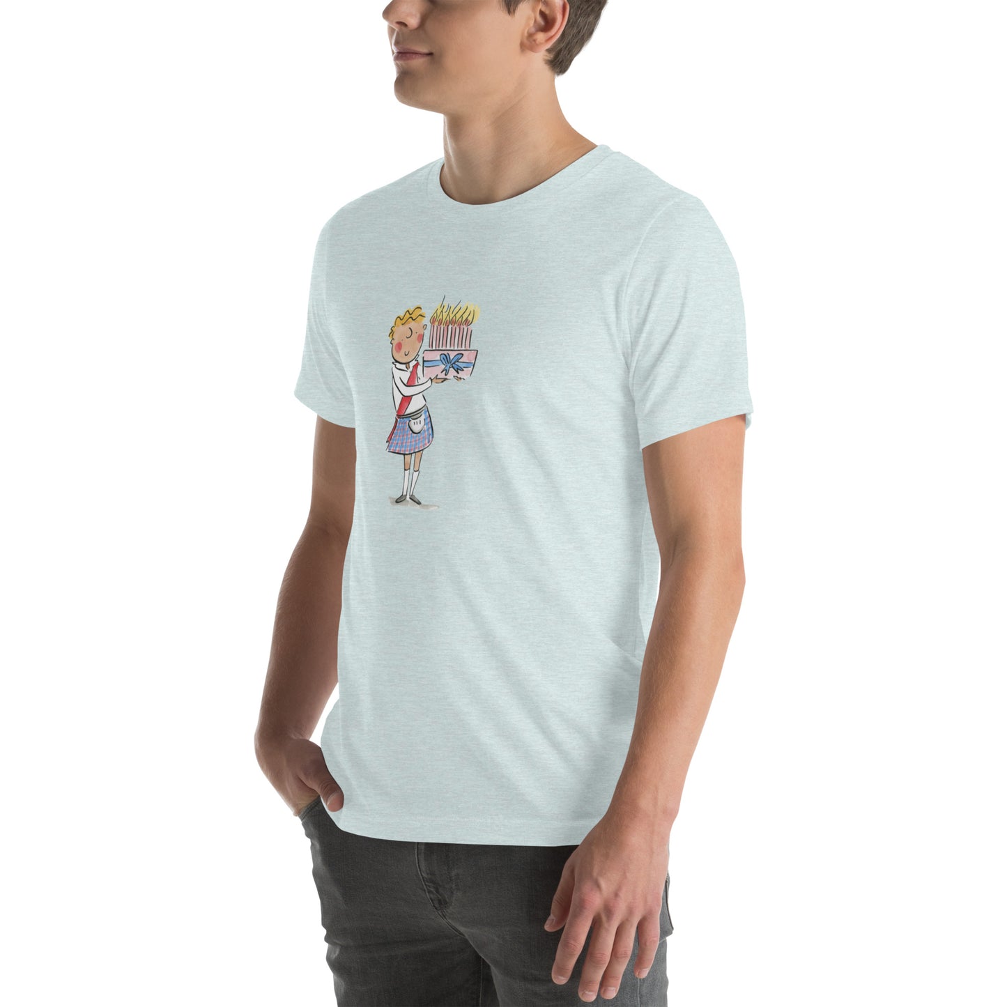 Happy Scottish Birthday Illustration by Rosie Brooks Unisex t-shirt