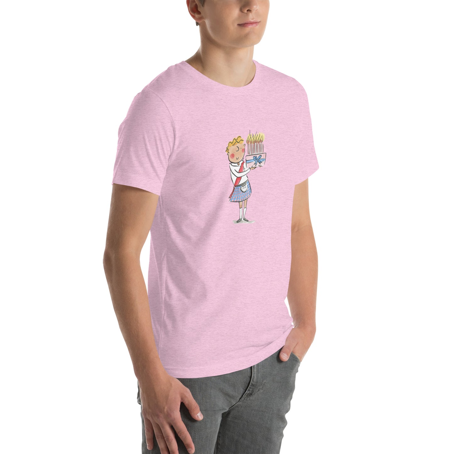Happy Scottish Birthday Illustration by Rosie Brooks Unisex t-shirt