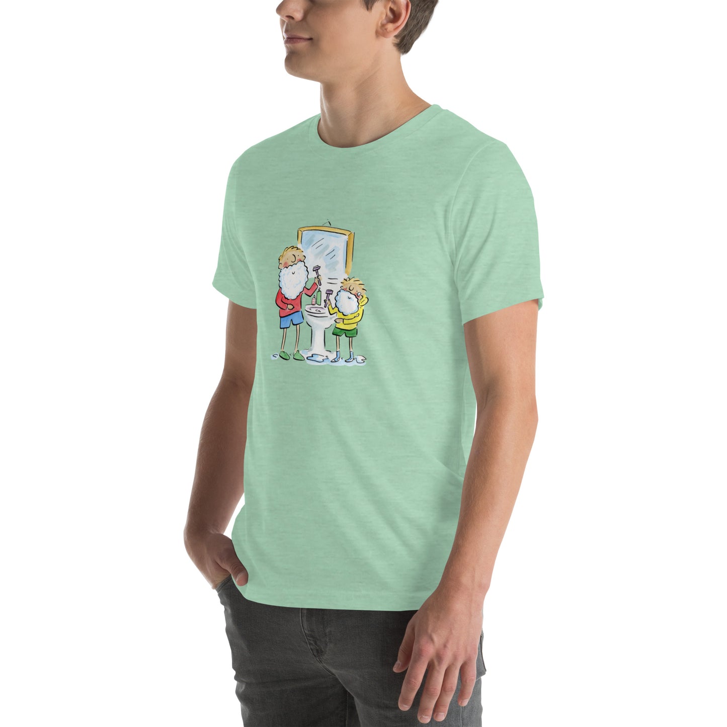 Shaving Illustration by Rosie Brooks Unisex t-shirt