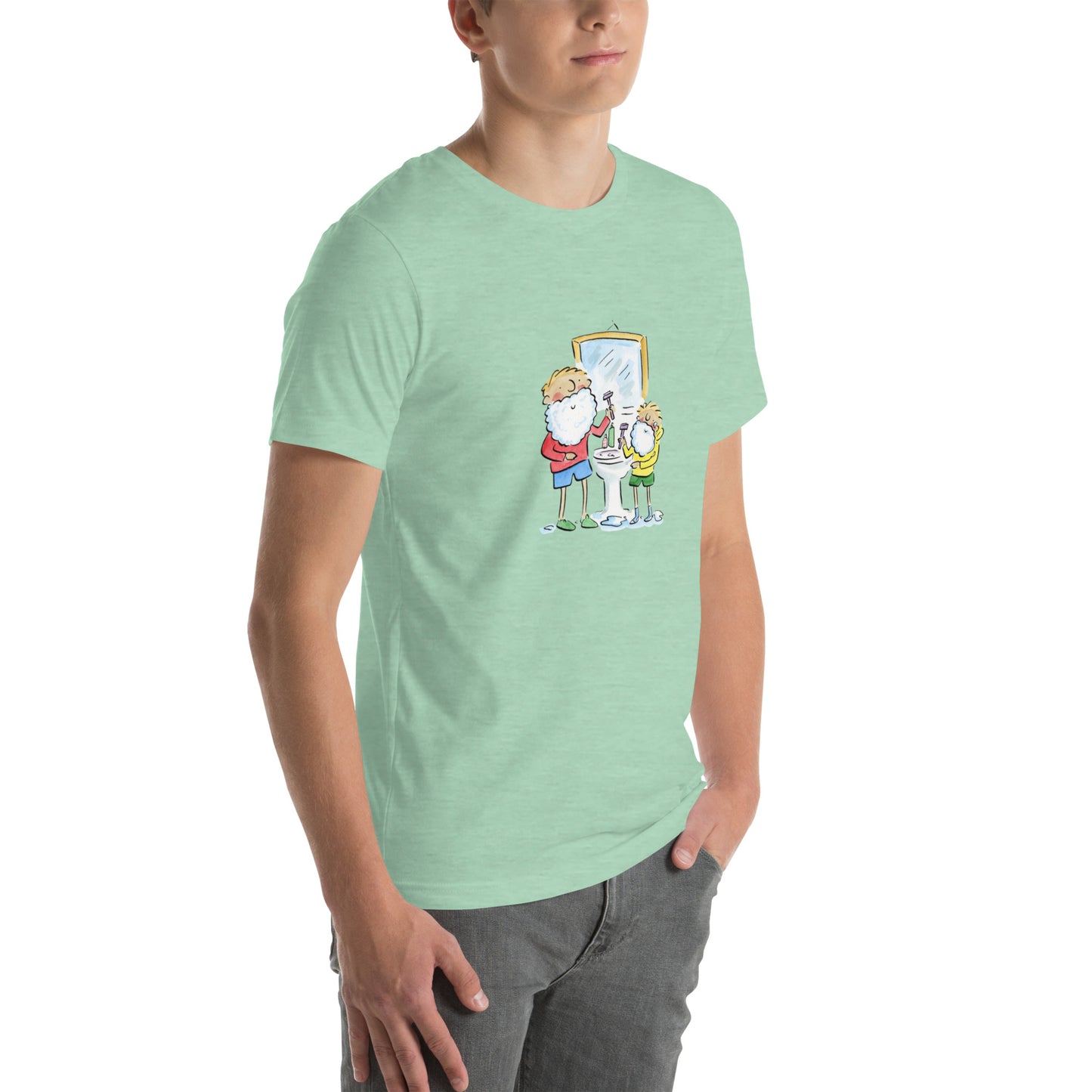 Shaving Illustration by Rosie Brooks Unisex t-shirt