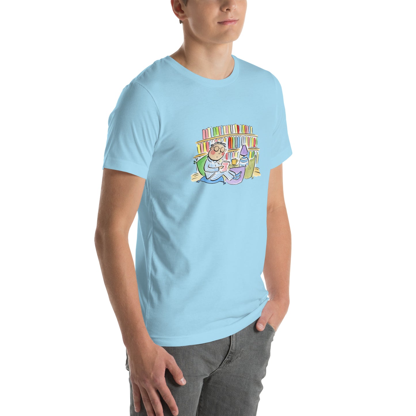Little Book Nook Illustration by Rosie Brooks Unisex t-shirt