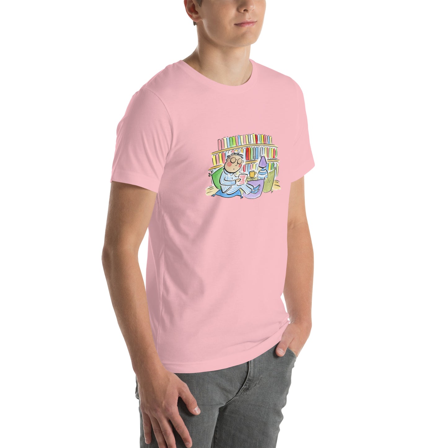 Little Book Nook Illustration by Rosie Brooks Unisex t-shirt