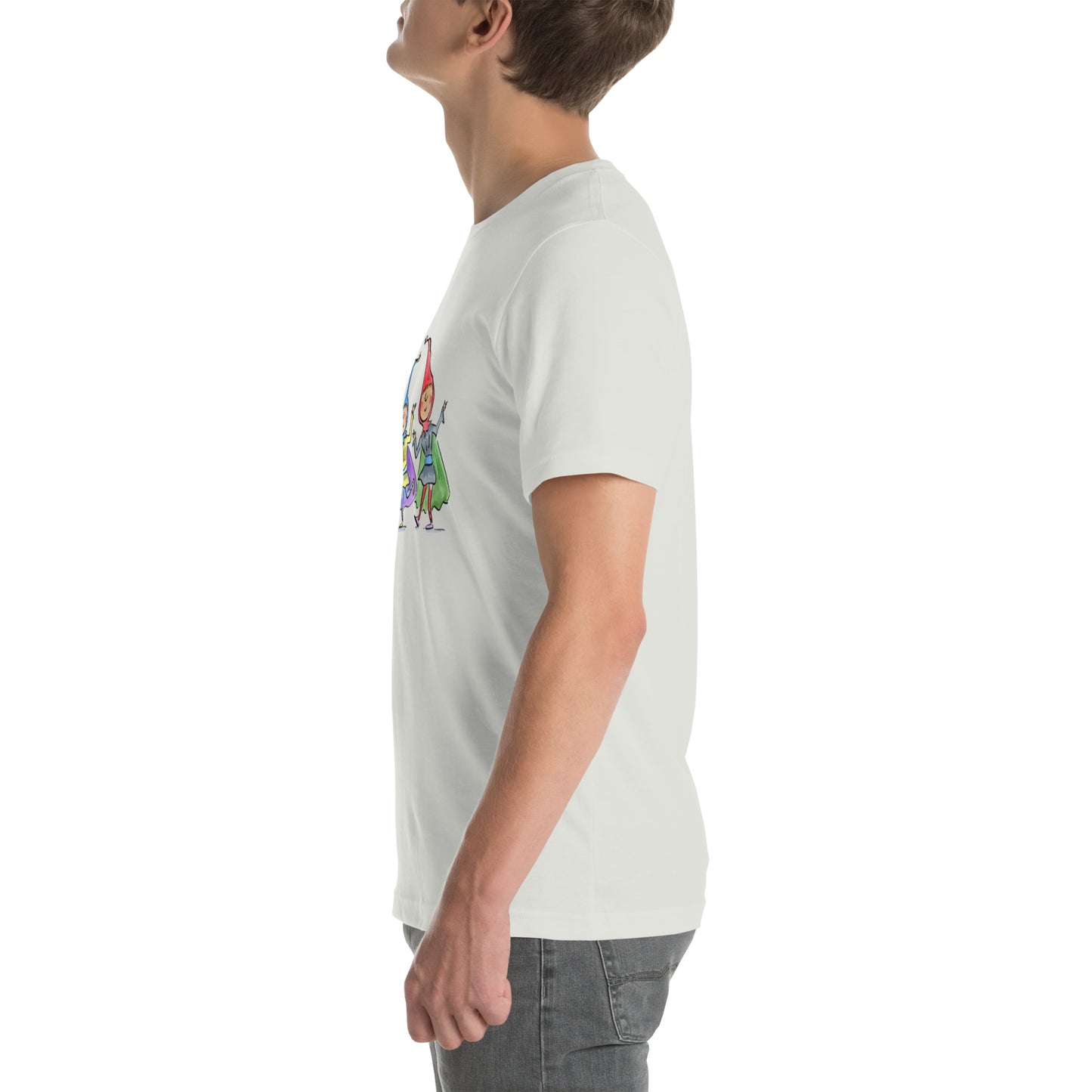 Jesters Illustration by Rosie Brooks Unisex t-shirt
