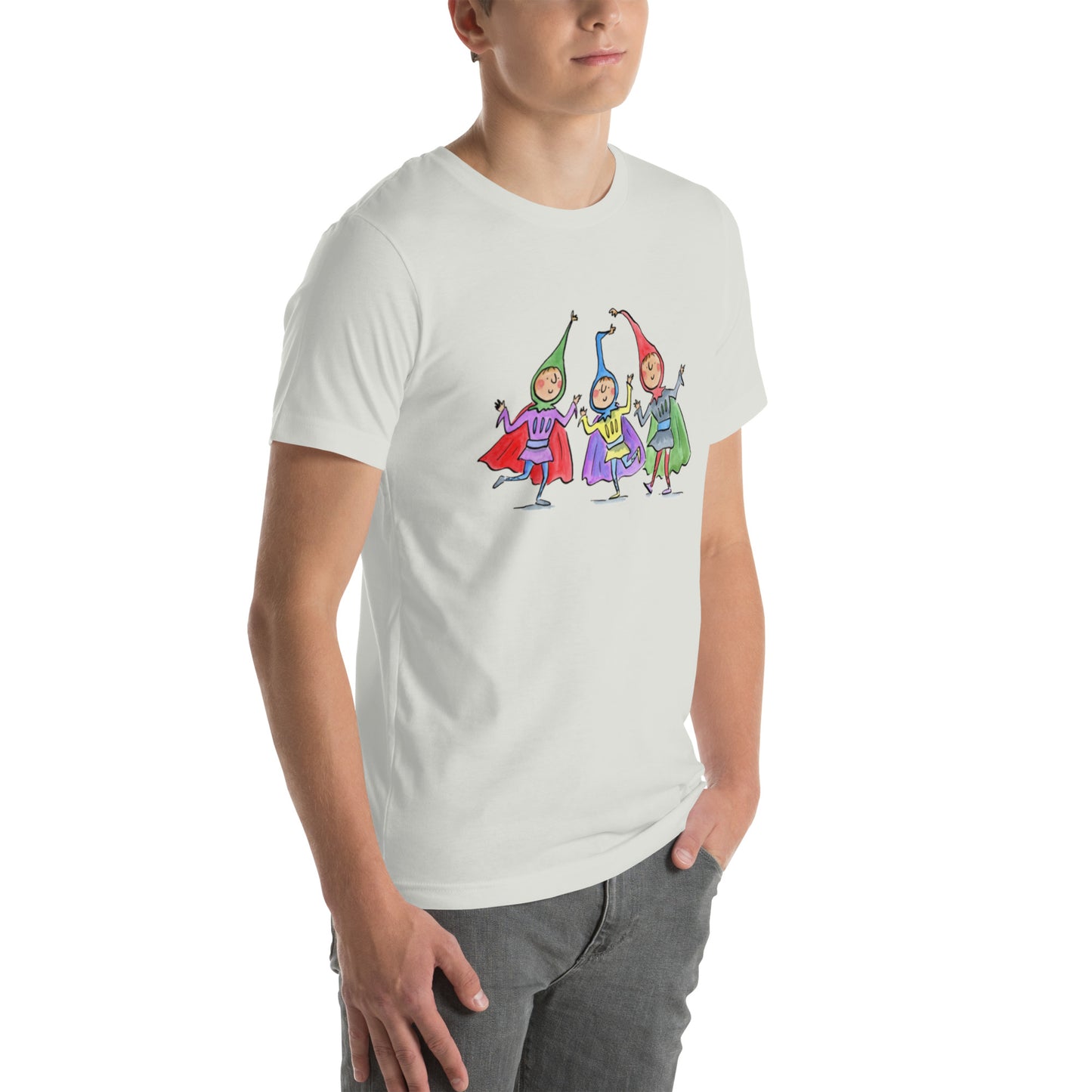Jesters Illustration by Rosie Brooks Unisex t-shirt