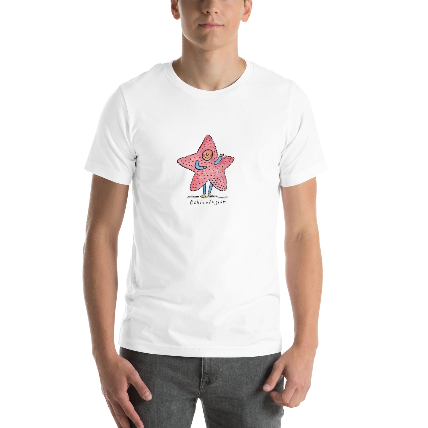 Echinologist Illustration by Rosie Brooks Unisex t-shirt